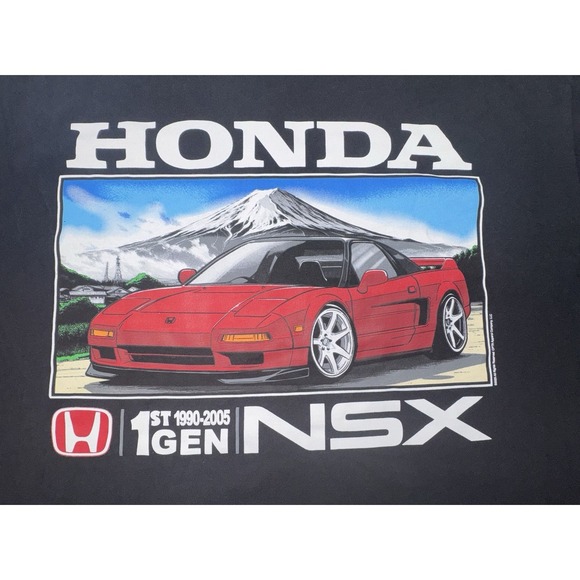 Honda NSX Mens Unisex TShirt Black NWOT - Picture 2 of 6